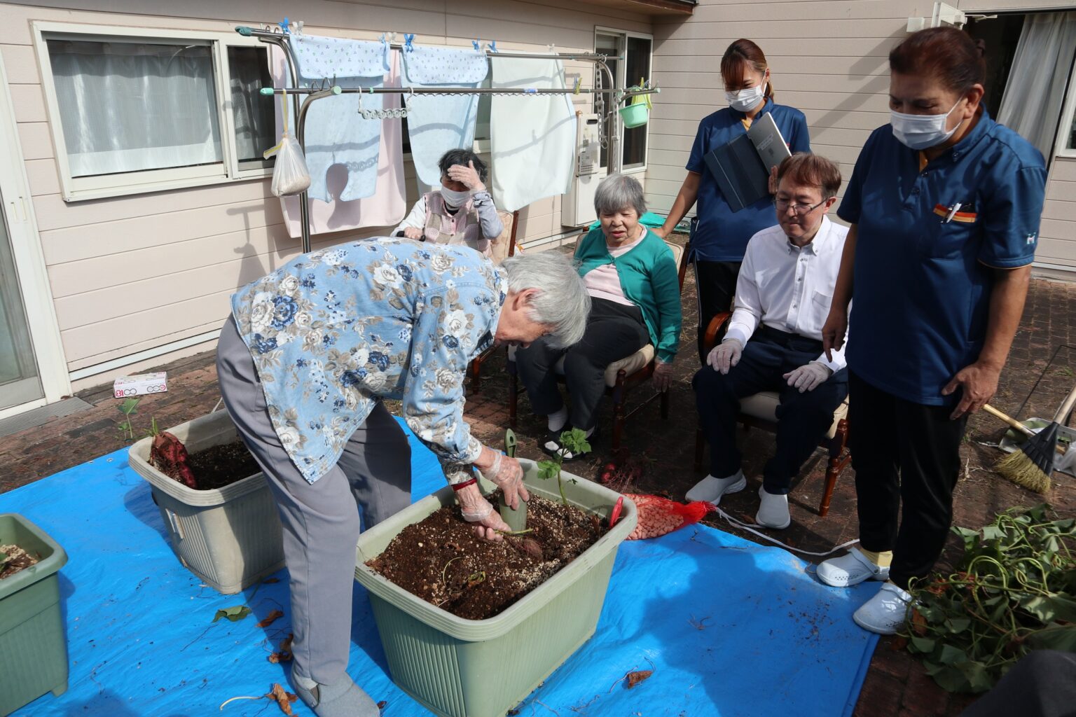 菜園活動 阪和第一泉北病院