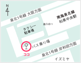 泉北高速和泉中央駅ー阪和いずみ病院